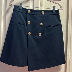 Navy blue Zara nautical mini skirt